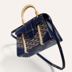 Goyard Saigon Structured Mini Bag Navy Blue - Image 5